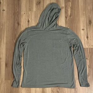 Free Fly Light Gray Hoodie. Size Large.